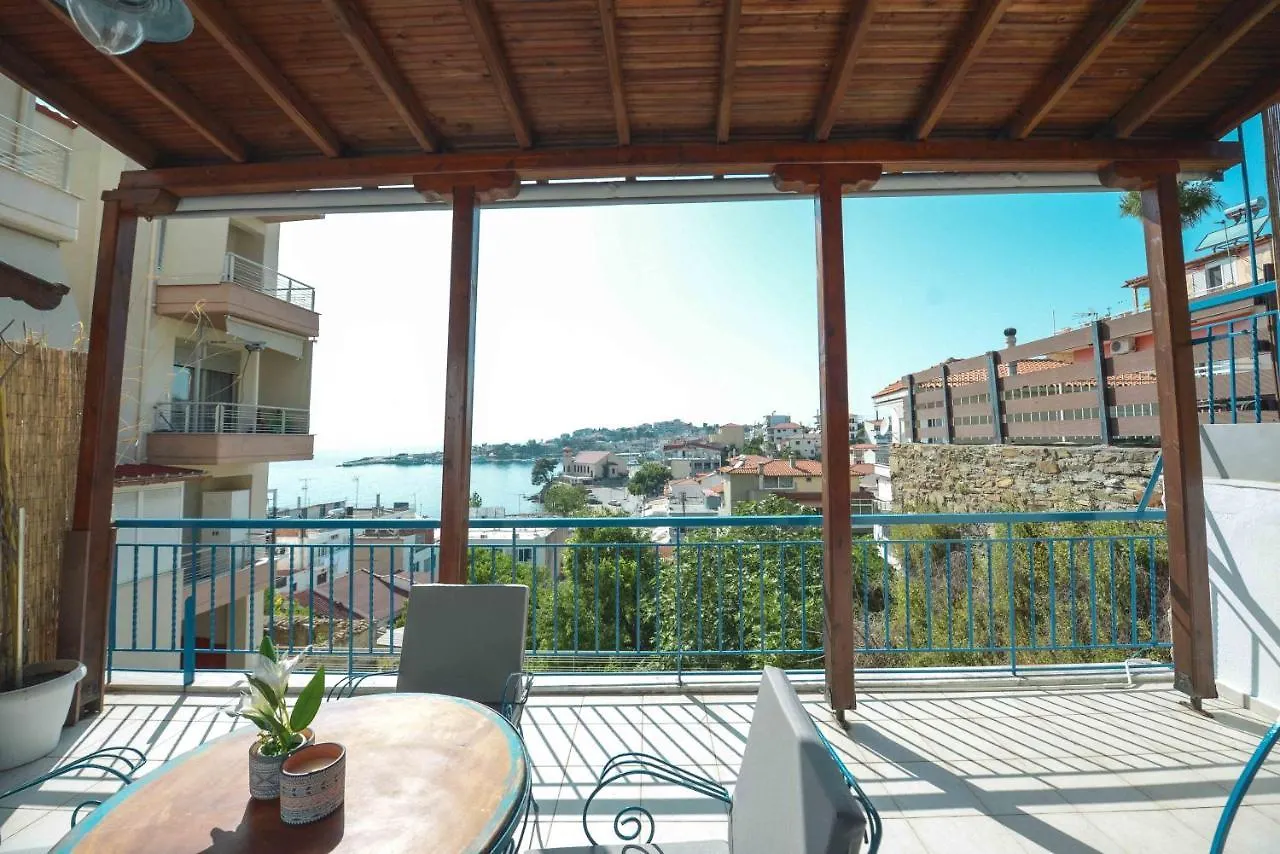 Luxury Unique Apartment Sea View Neos Marmaras Yunanistan